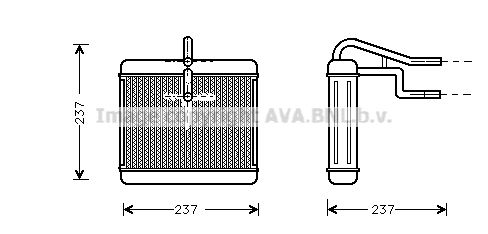 AVA QUALITY COOLING Soojusvaheti,salongiküte AU6060